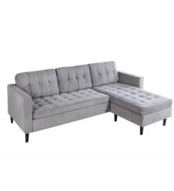 Narożnik STOCKHOLM 220 cm cord szary*Invicta Interior