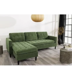 Narożnik STOCKHOLM 220 cm 3-osobowy zielony*Invicta Interior New