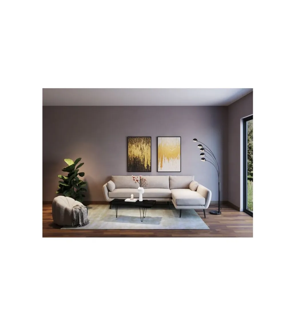 Obraz Abstract 80 cm x 120 cm złoto biały*KDesign Online