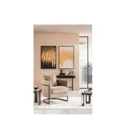 Obraz Abstract 80 cm x 120 cm złoto biały*KDesign Online