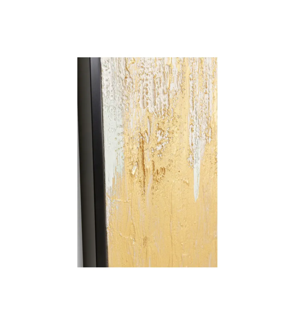 Obraz Abstract 80 cm x 120 cm złoto biały*KDesign Online