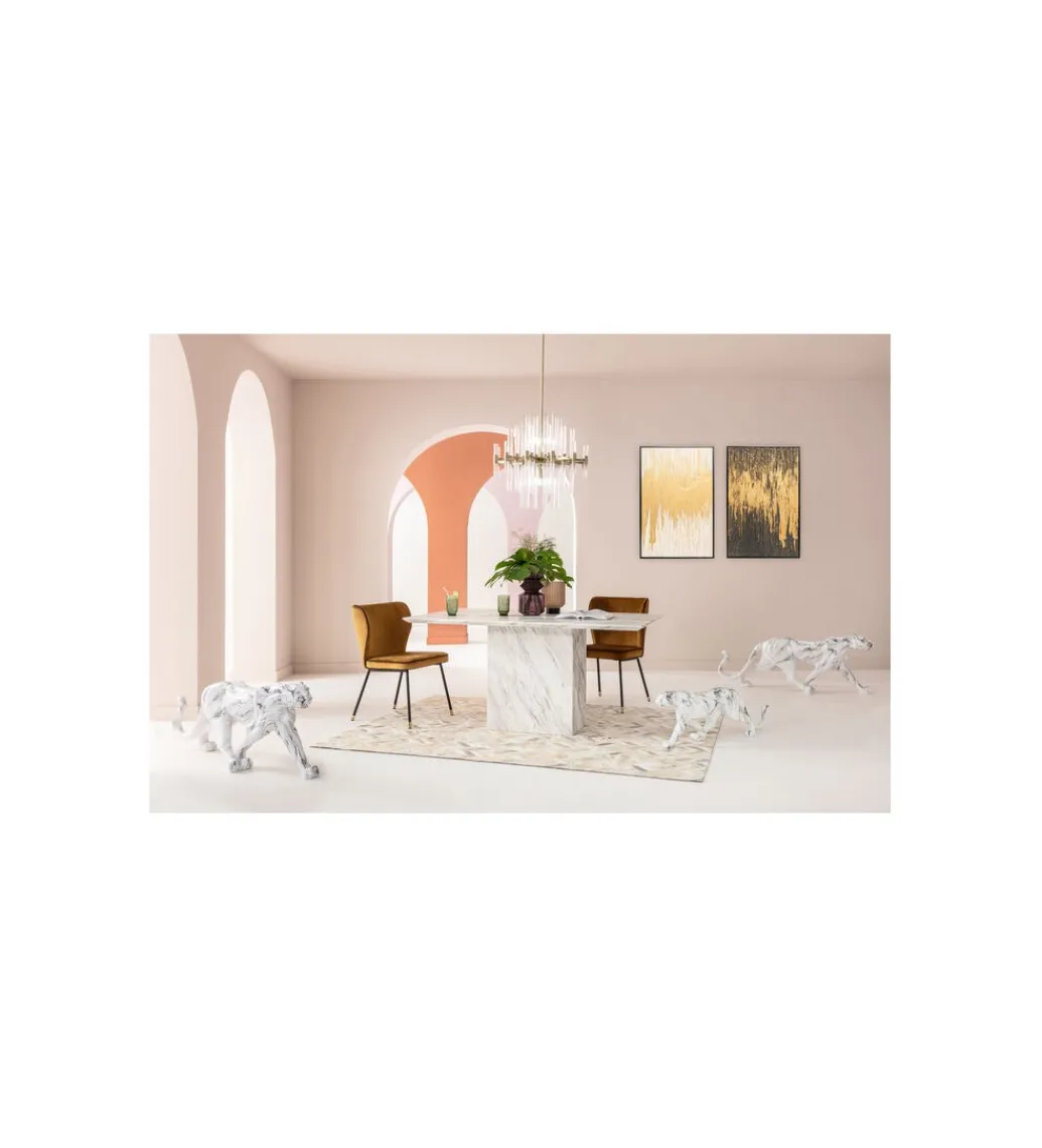 Obraz Abstract 80 cm x 120 cm złoto biały*KDesign Online