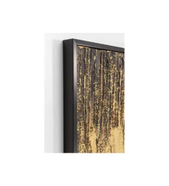 Obraz Abstract 80 cm x 120 cm złoto czarny*KDesign Sale