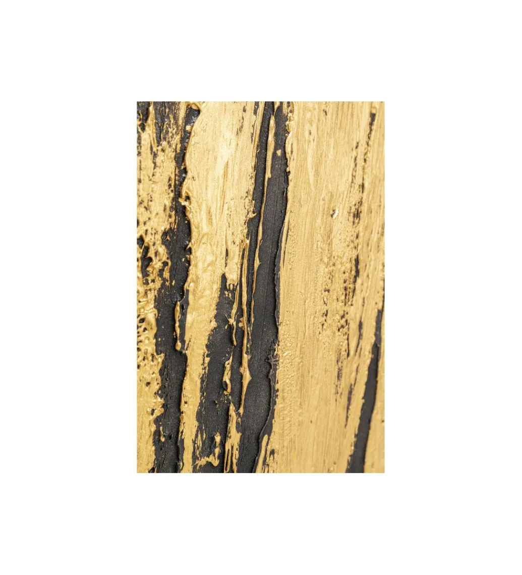Obraz Abstract 80 cm x 120 cm złoto czarny*KDesign Sale