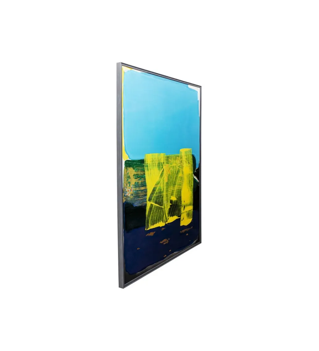 Obraz ABSTRACT HIGH GLOSS BLUE 120 x 160 cm*KDesign Discount