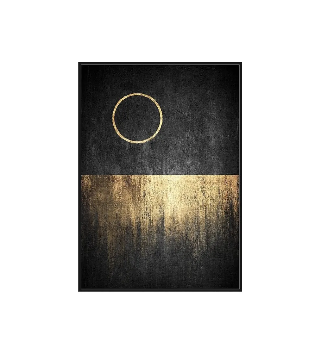 Obraz ABSTRAN 102 x 142 cm czarno złoty*Zona-Design New