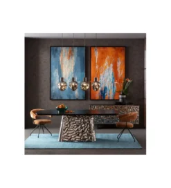 Obraz ARTISTAS 120 x 180 cm niebieski*KDesign Sale