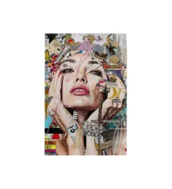 Obraz ARTSY PORTRAIT FRONT 80 x 120 cm szklany*KDesign