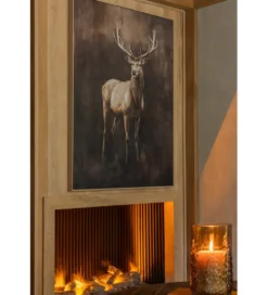 Obraz DEER 120 x 80 cm brązowy*J-Line Hot