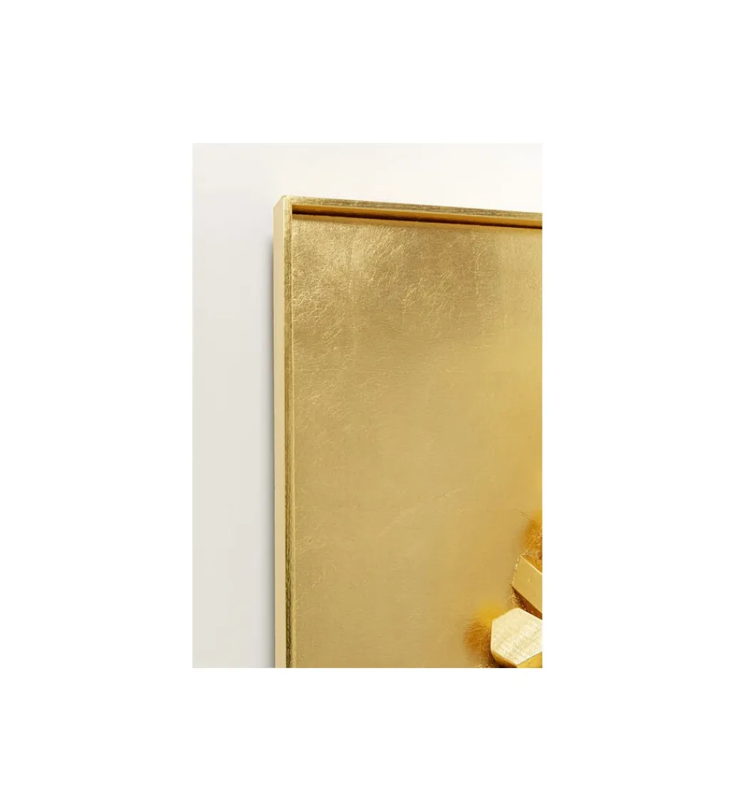 Obraz 3D MIKADO 120 x 120 cm złoty*KDesign Hot