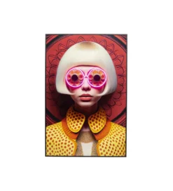 Obraz FANCY BLONDE LADY LED 75 x 55 cm*KDesign Sale