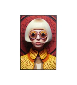 Obraz FANCY BLONDE LADY LED 75 x 55 cm*KDesign Sale