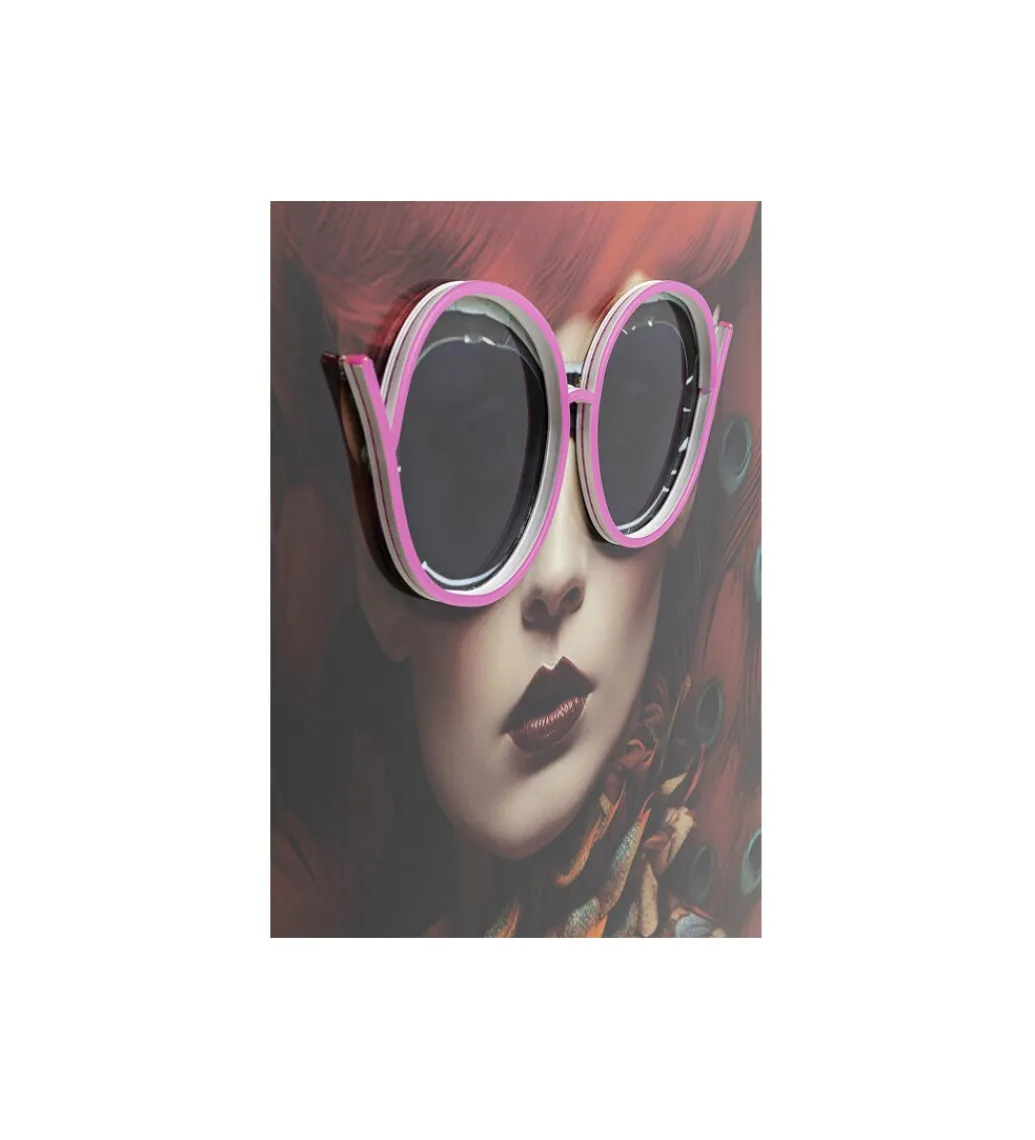 Obraz FANCY RED LADY LED 120 x 80 cm*KDesign Online