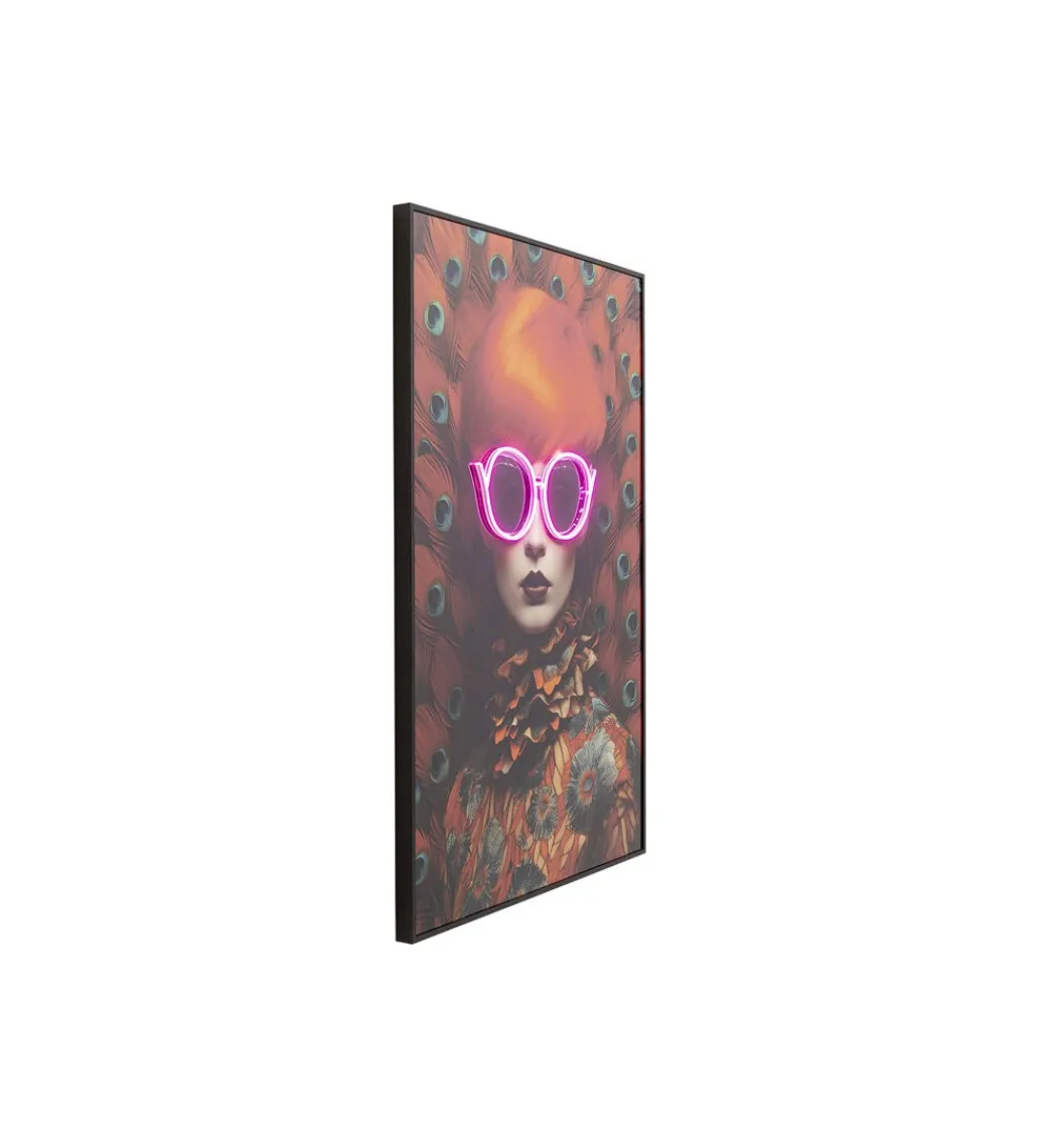 Obraz FANCY RED LADY LED 75 x 55 cm*KDesign