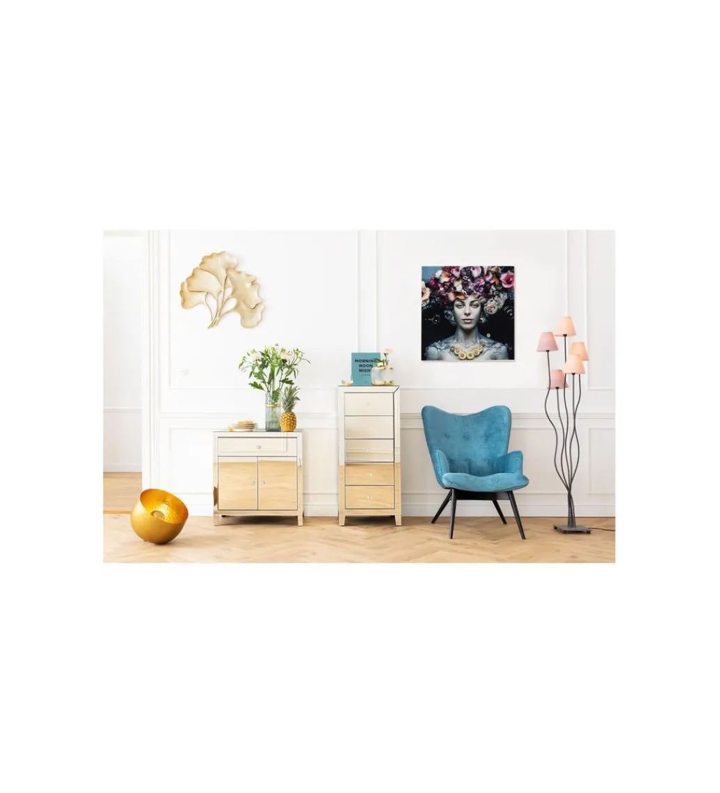 Obraz Flower Art Lady 120 cm x 120 cm*KDesign Discount