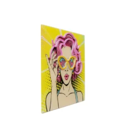 Obraz LED BEAUTY 39 x 39 cm szklany*KDesign Online