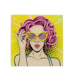 Obraz LED BEAUTY 39 x 39 cm szklany*KDesign Online