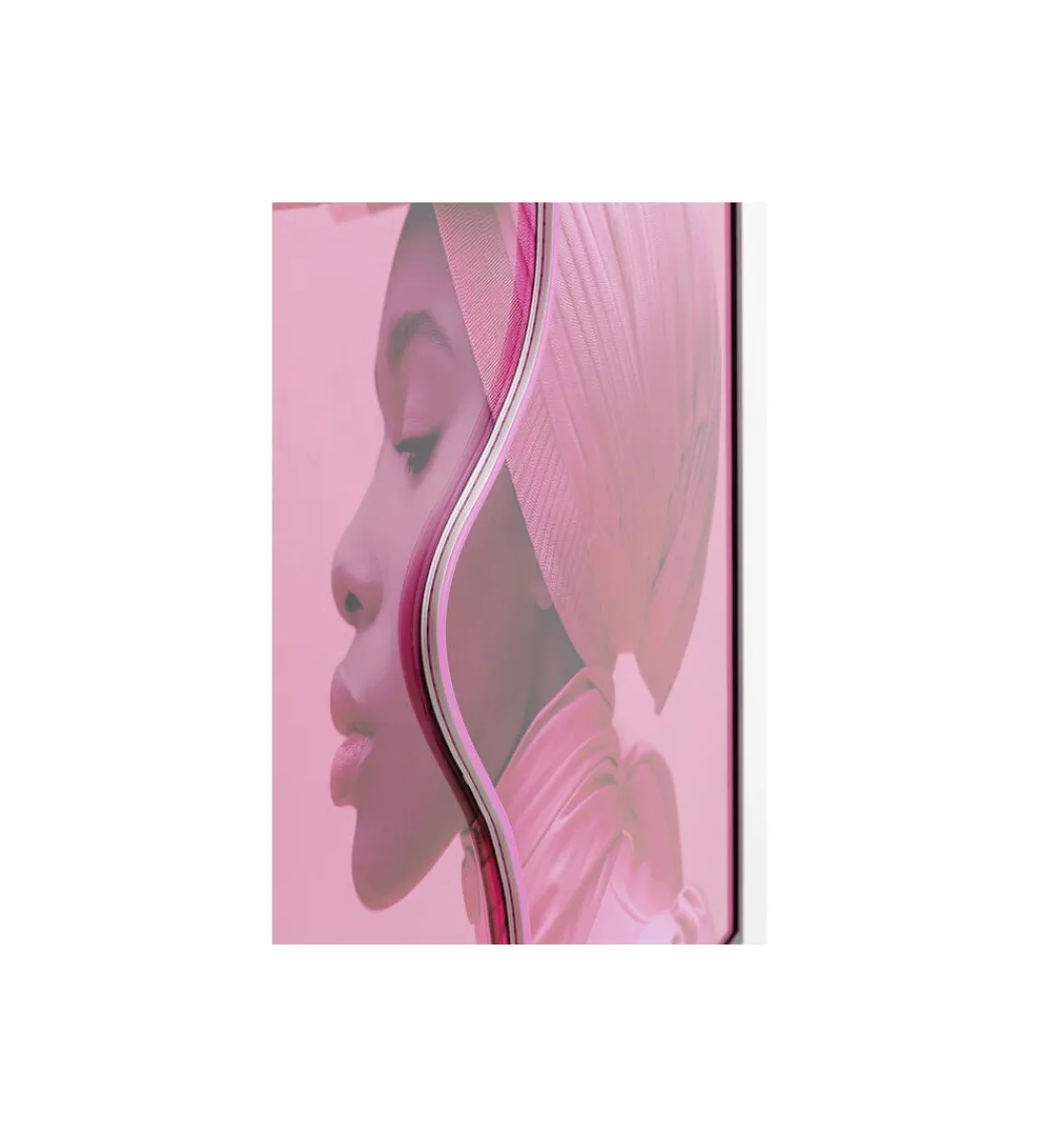 Obraz LED PINK WOMAN 80 x 80 cm*KDesign Sale