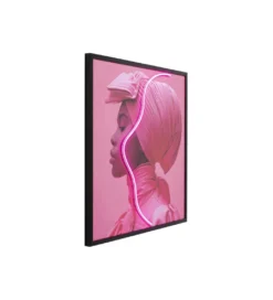 Obraz LED PINK WOMAN 80 x 80 cm*KDesign Sale