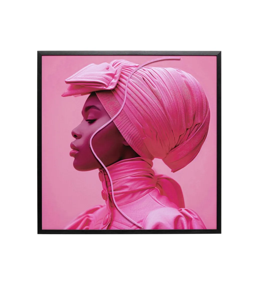 Obraz LED PINK WOMAN 80 x 80 cm*KDesign Sale