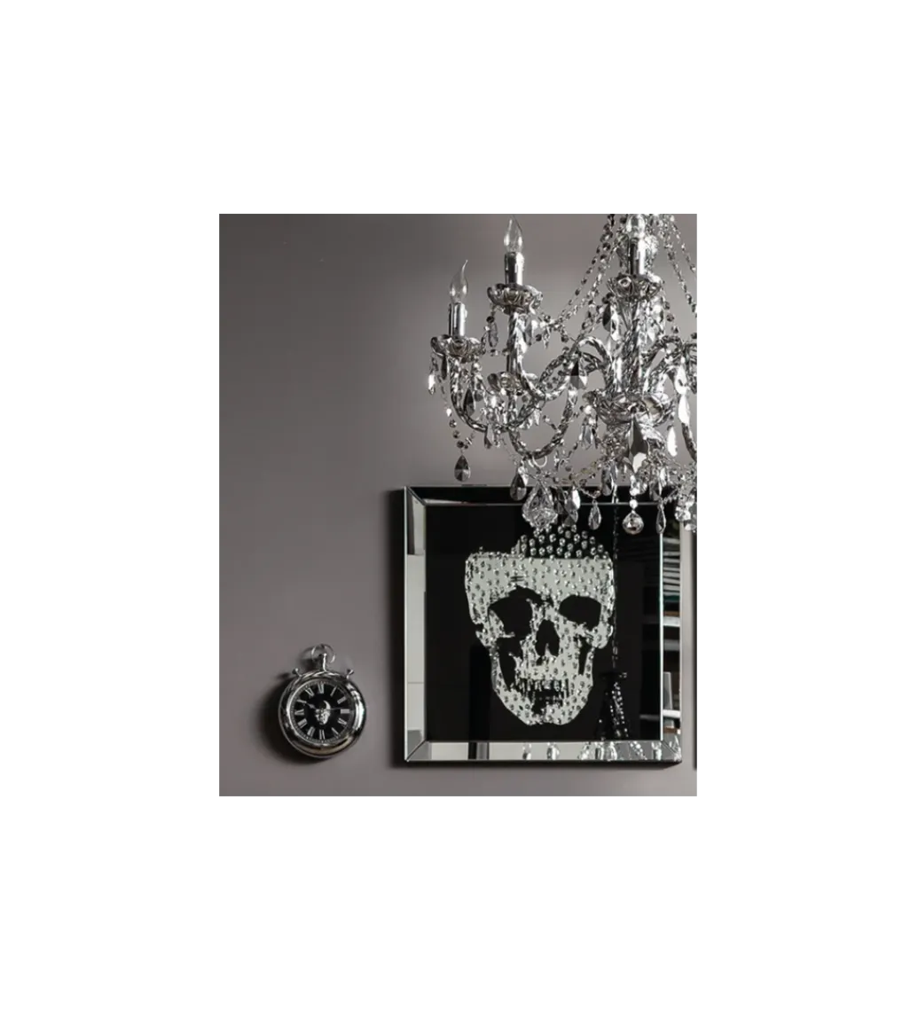 Obraz lustro Skull 100 cm x 100 cm*KDesign Best