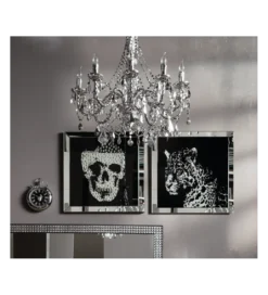 Obraz lustro Skull 100 cm x 100 cm*KDesign Best
