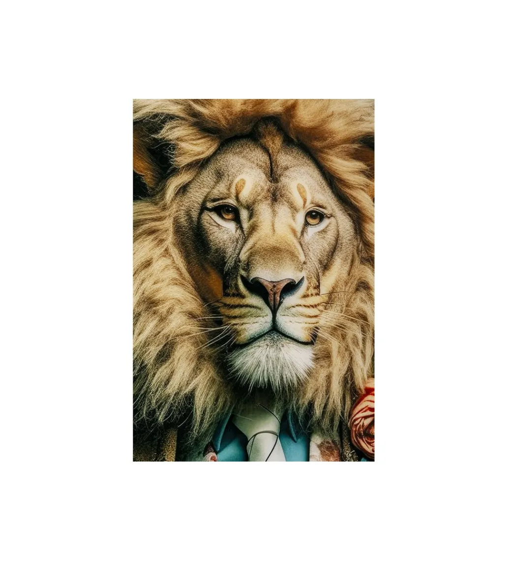 Obraz MISTER LION 150 x 100 cm szklany*KDesign Outlet