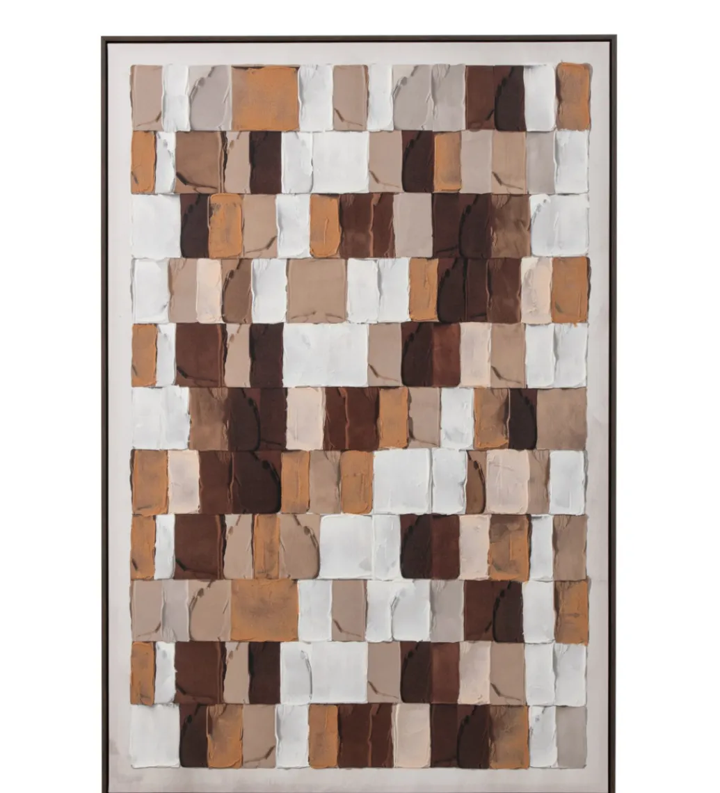 Obraz MOSAIC 152 x 102 cm brązowy*J-Line Outlet