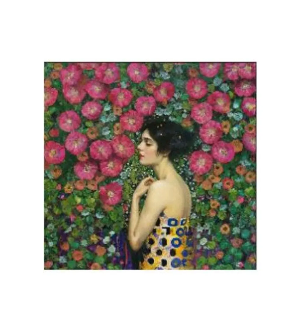 Obraz NOUVEAU FLEUR 120 x 120 cm szklany*KDesign Discount