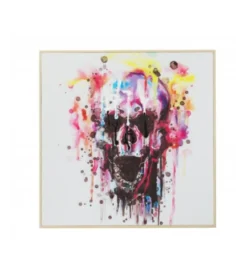 Obraz olejny Czaszka 50 cm x 50 cm*Invicta Interior Discount