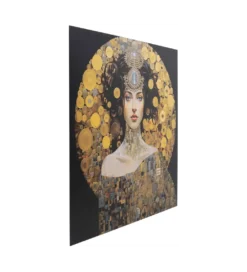 Obraz OMNIGIR 120 cm x 120 cm szłoto czarny*KDesign