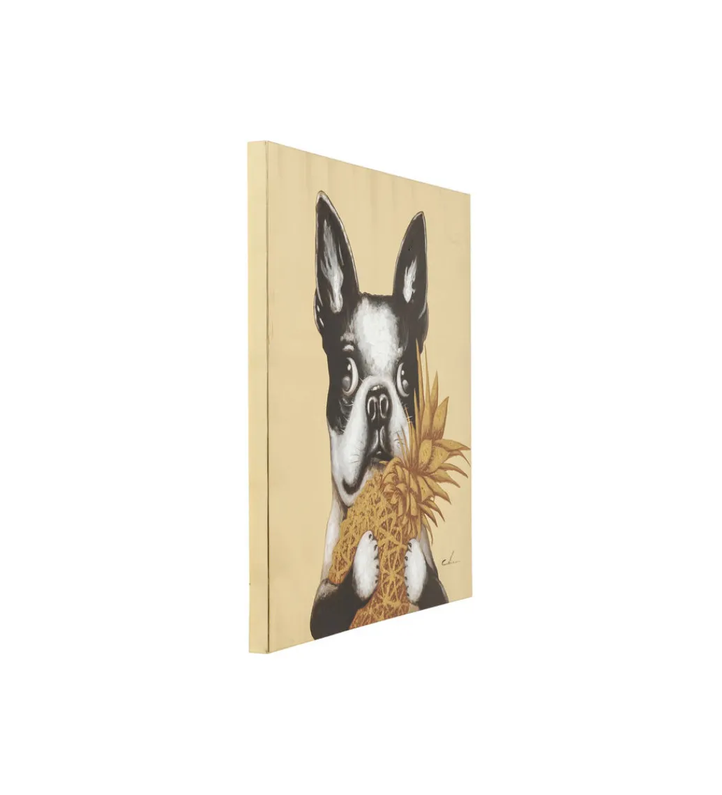 Obraz PIES Z ANANASEM 80 x 80 cm*KDesign Discount
