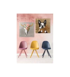 Obraz PIES Z ANANASEM 80 x 80 cm*KDesign Discount