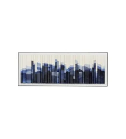 Obraz SHADOW SKYLINE 160 x 60 cm niebieski*KDesign Sale