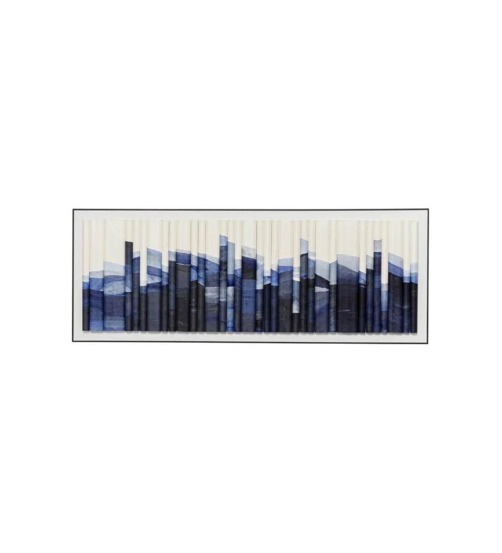 Obraz SHADOW SKYLINE 160 x 60 cm niebieski*KDesign Sale
