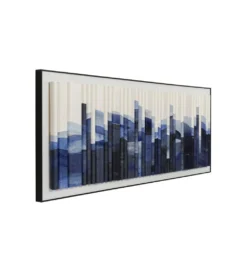 Obraz SHADOW SKYLINE 160 x 60 cm niebieski*KDesign Sale