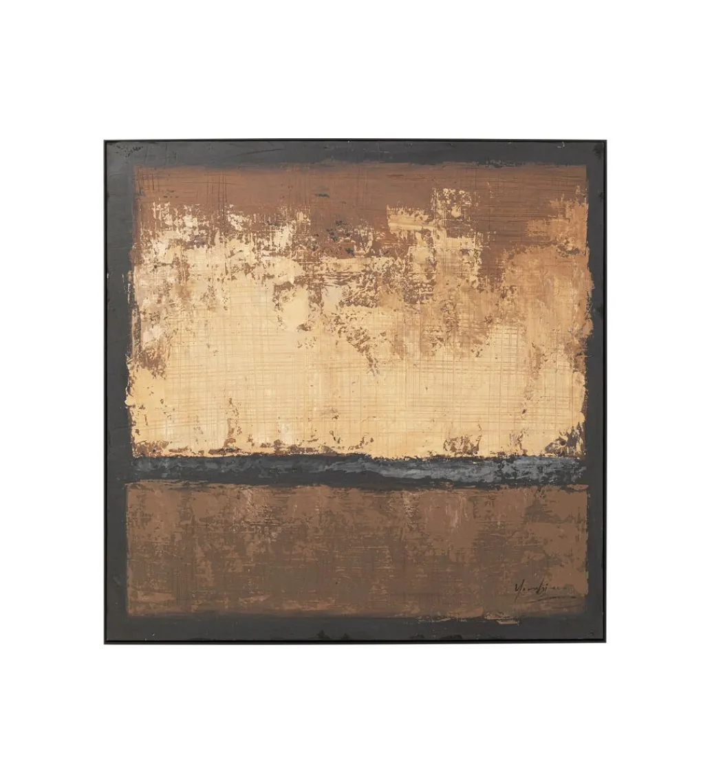 Obraz Silence Brown 120 cm x 120 cm*KDesign Clearance