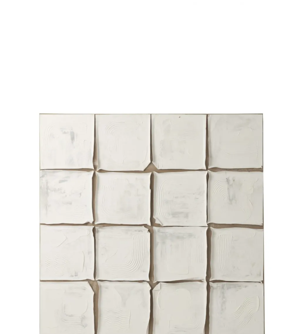Obraz SQUARELY 122 cm białoszary*J-Line Sale