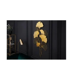 Ozdoba ścienna GINKGO 58 cm złota*Invicta Interior Best