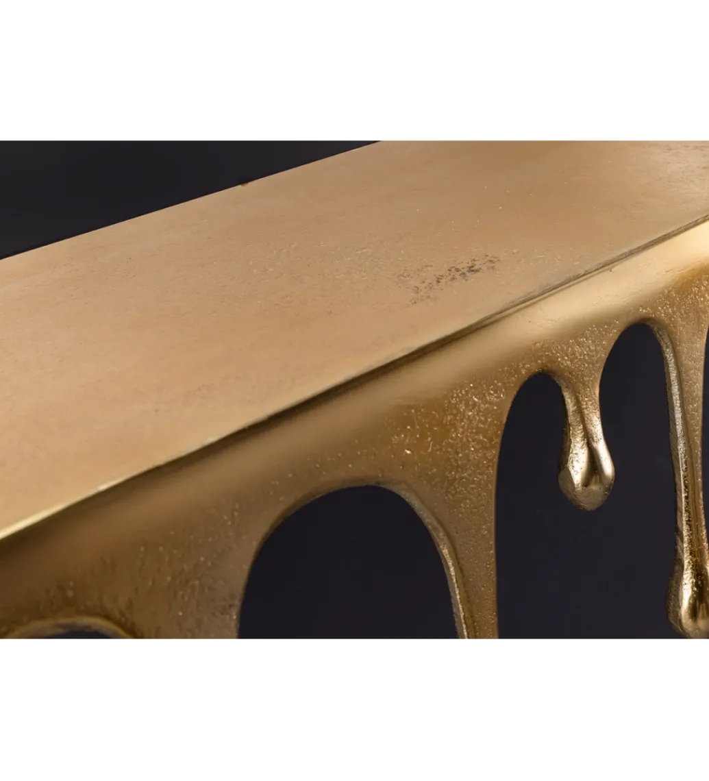 Ozdoba ścienna LIQUID LINE 60 cm antyczne złoto*Invicta Interior - przedsprzedaż