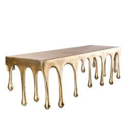 Ozdoba ścienna LIQUID LINE 60 cm antyczne złoto*Invicta Interior - przedsprzedaż