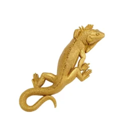 Ozdoba ścienna LIZARD 31 x 11 cm złota*KDesign