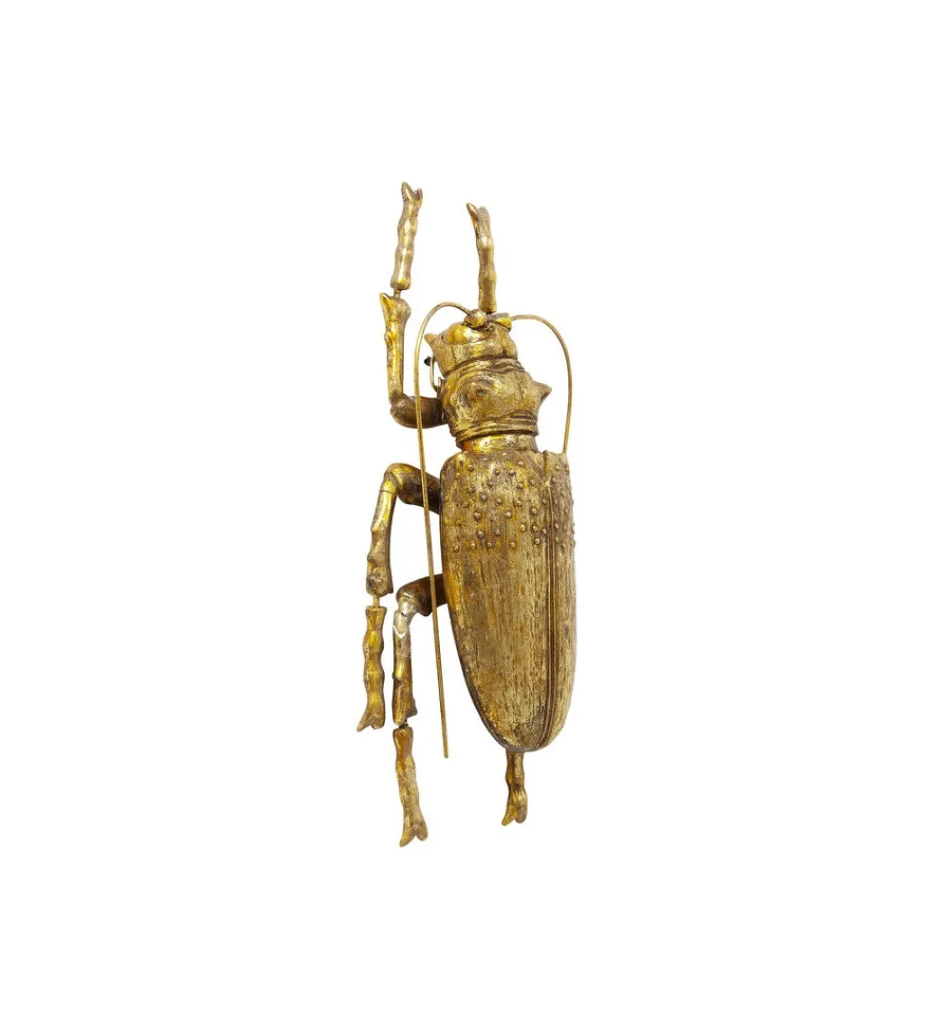 Ozdoba ścienna LONGICORN BEETLE złota*KDesign Online