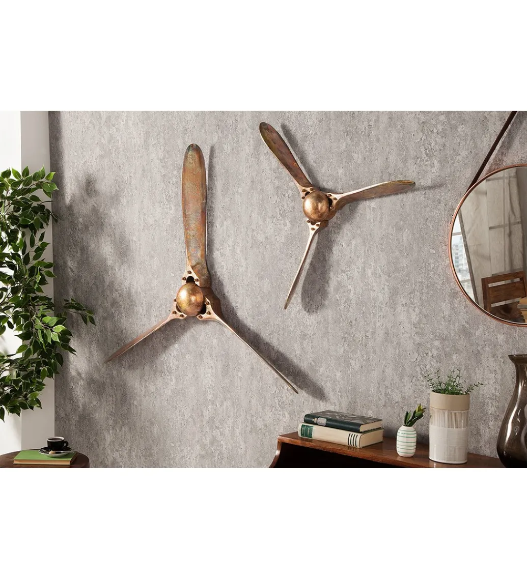 Ozdoba Ścienna Mystic Screw III 90 Cm Miedziana*Invicta Interior Sale