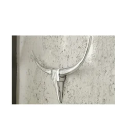 Ozdoba ścienna rogi Bull 75 cm srebrne*Invicta Interior Clearance