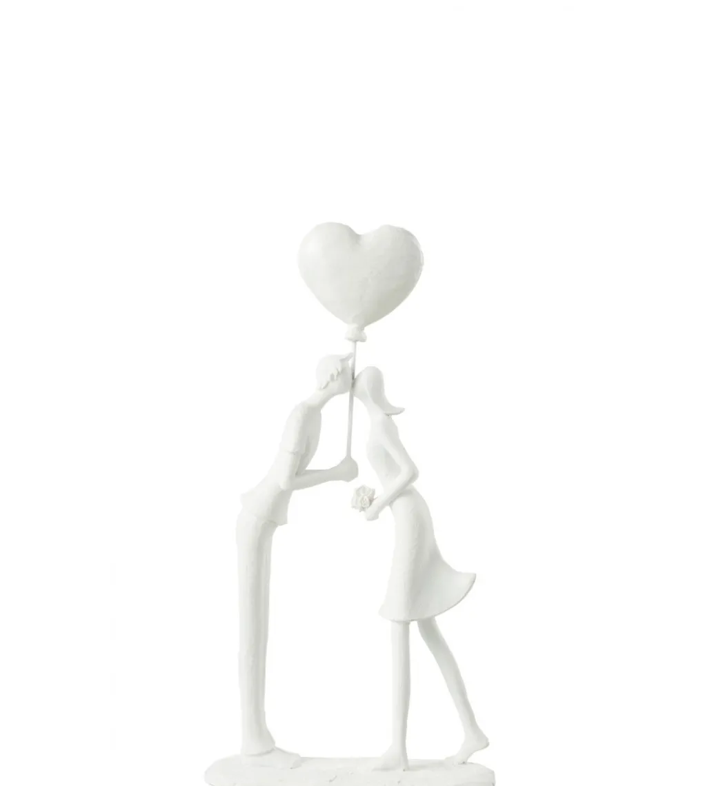 Ozdoba Kiss Heart Balloon biała*J-Line New