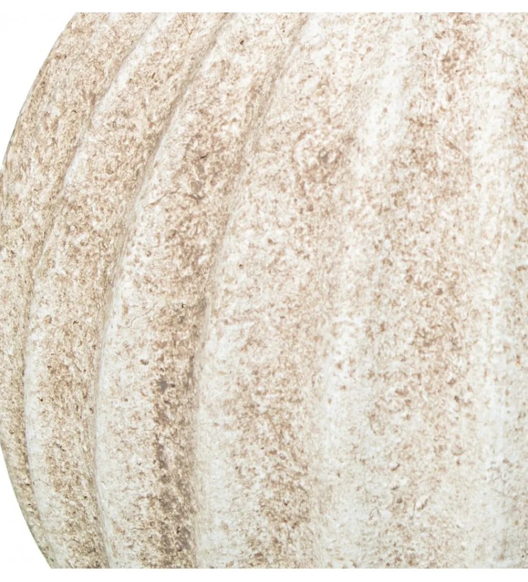 Ozdoba RUSTIC 12 cm ceramiczna kula biała*Exclusivas Best