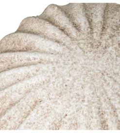 Ozdoba RUSTIC 12 cm ceramiczna kula biała*Exclusivas Best