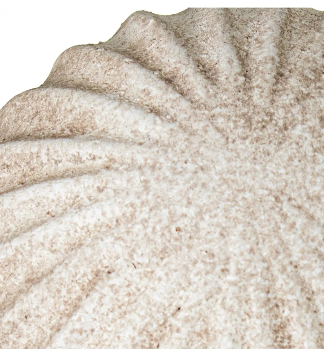 Ozdoba RUSTIC 12 cm ceramiczna kula biała*Exclusivas Best
