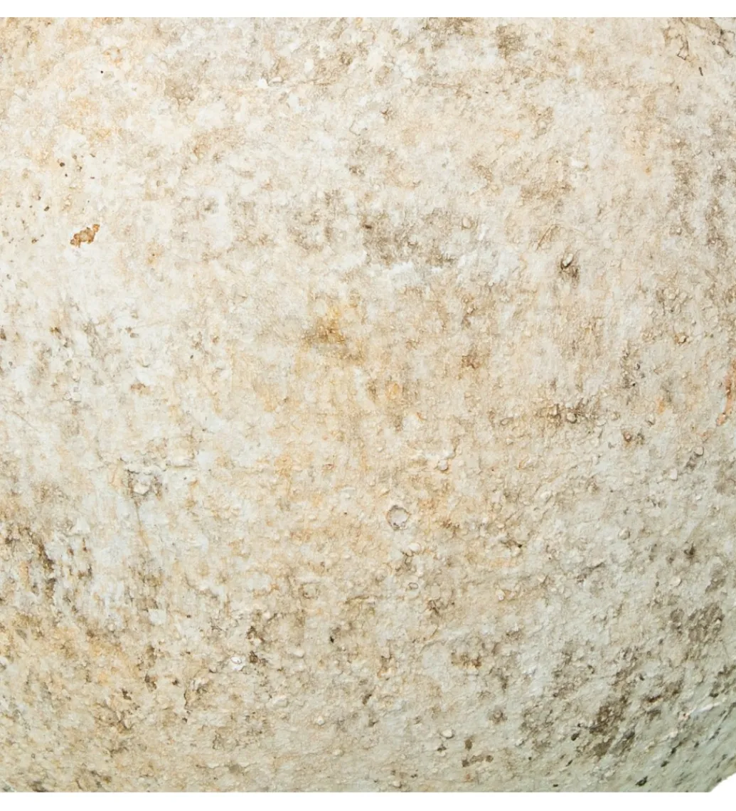 Ozdoba RUSTIC 10 cm ceramiczna kula biała*Exclusivas Best